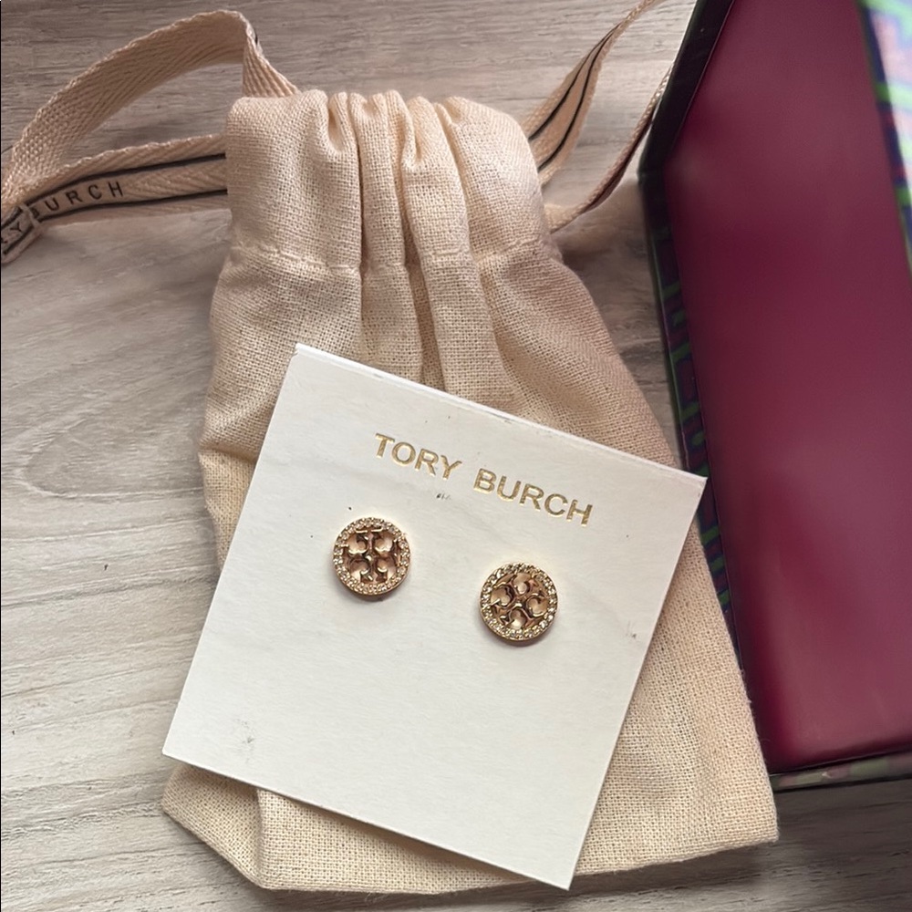 Tory Burch Gold-Tone Circle Earrings
